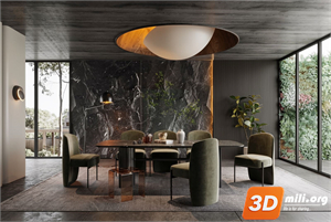 Dining Table Set Skp Files